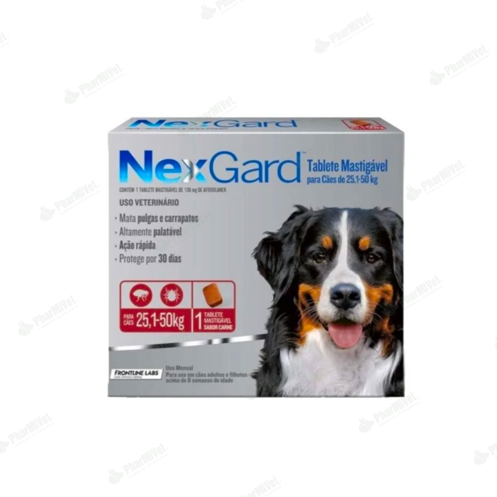 NEX GARD 136 MG DE 25 - 50 KG X 1 TAB