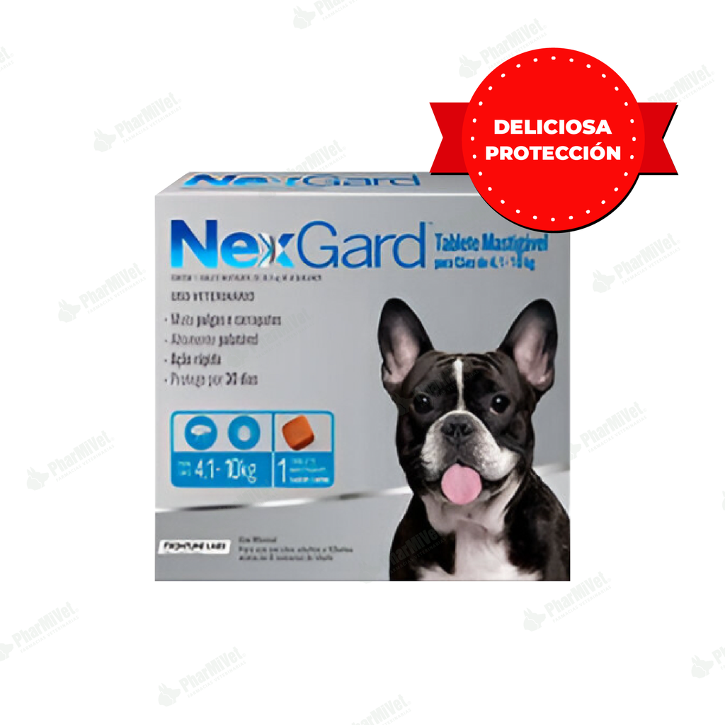NEX GARD 28.3 MG DE 4 -10 KG X 1 TAB