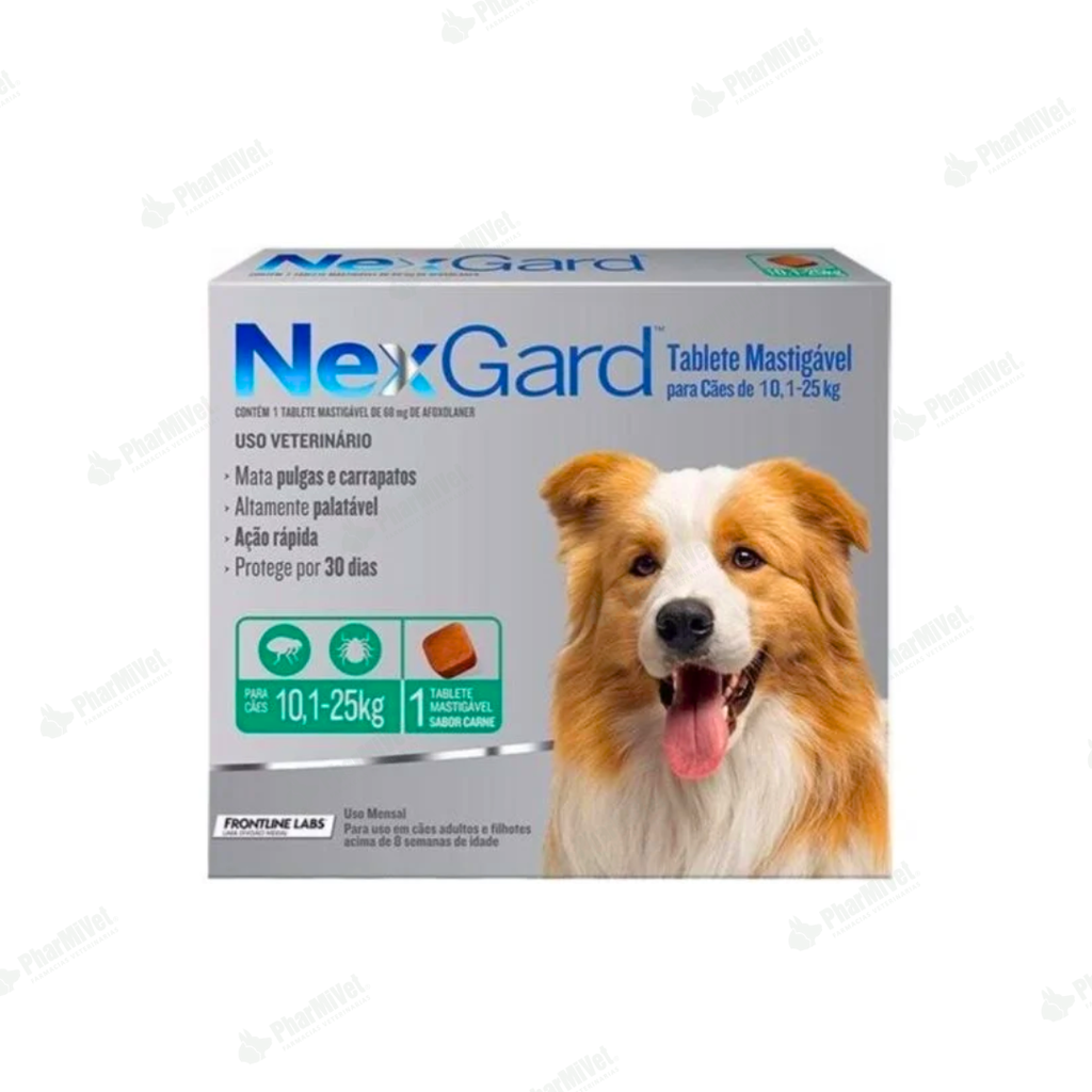 NEX GARD 68 MG DE 10 - 25 KG X 1 TAB