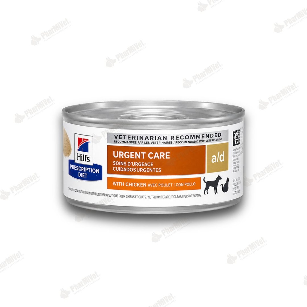 HILL'S PD A/D CANINE FELINE X 5.5 OZ - CUIDADO URGENTE X 156 GR