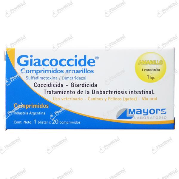 GIACOCCIDE AMARILLO 1 KG X 20 TAB