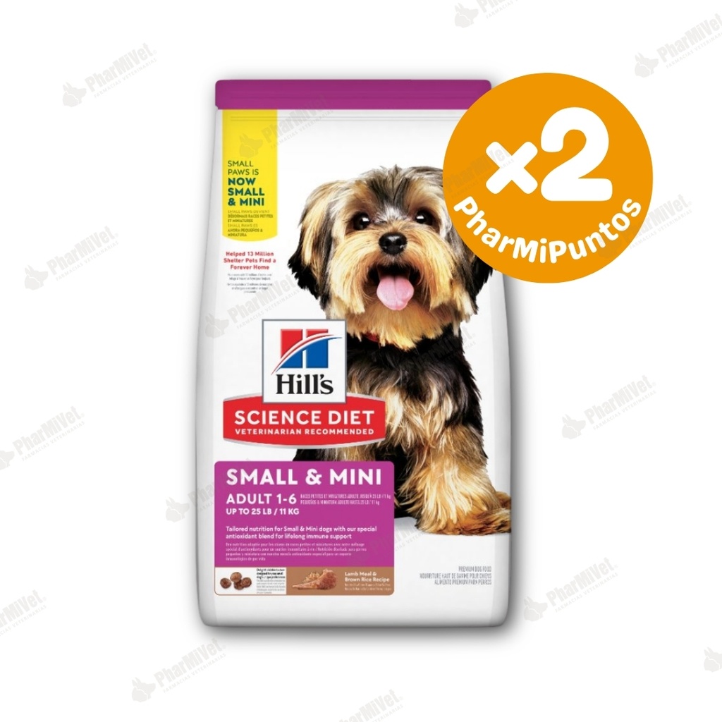 HILL'S SD CANINE ADULT L&amp;R SMALL PAWS 4.5LB 2KG