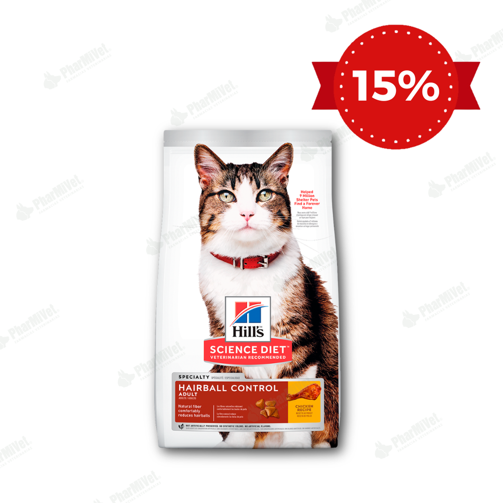HILL'S SD FELINE HAIRBALL CONTROL ADULT  7 LB X 1.6 KG