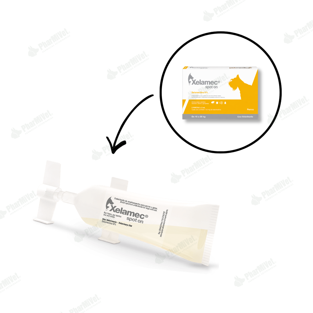 PIPETA XELAMEC SPOT X 2 ML DE 10 A 20 KG. X UND