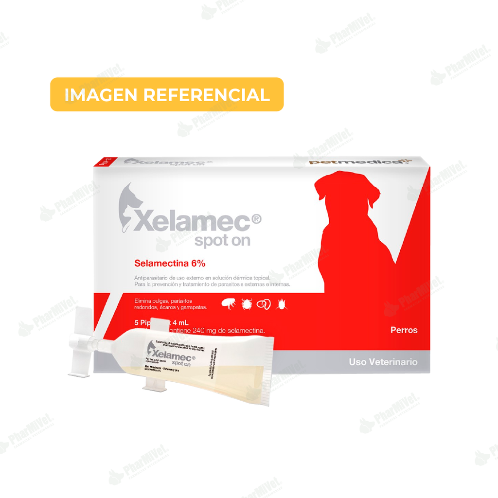 PIPETA XELAMEC SPOT X 4 ML DE 20 A 40 KG. X UND