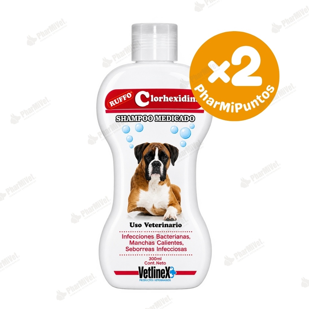 SHAMPOO CLORHEXIDINA VETLINEX X 300 ML