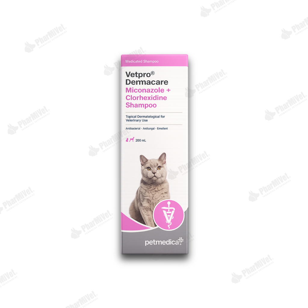 VETPRO DERMACARE SHAMPOO MICONAZOLE+CLORHEXIDINE X 200 ML