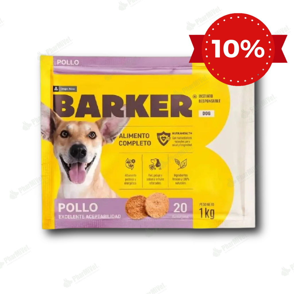 BARKER POLLO (1KG) X 20 HAMBURGUESAS