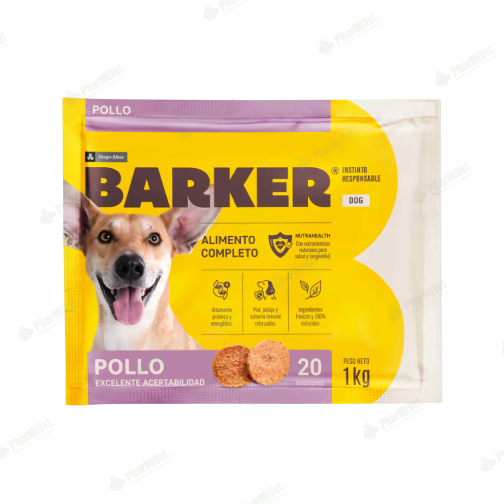 BARKER POLLO (1KG) X 20 HAMBURGUESAS