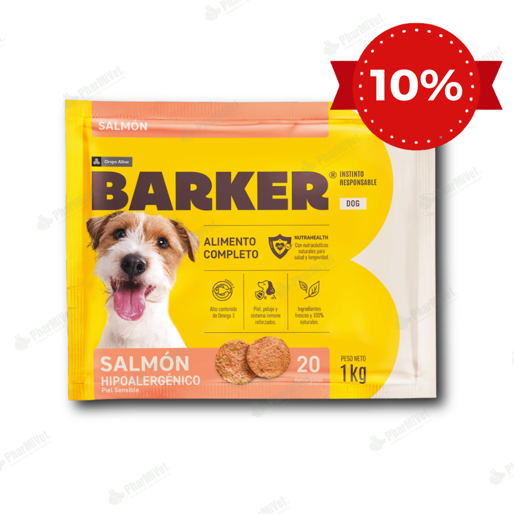BARKER HAMBURGUESA SALMON (1 KG) X 20 UND