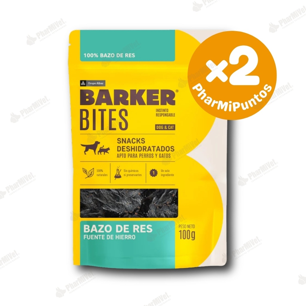 BARKER BITES BAZO DE RES X 100 GR