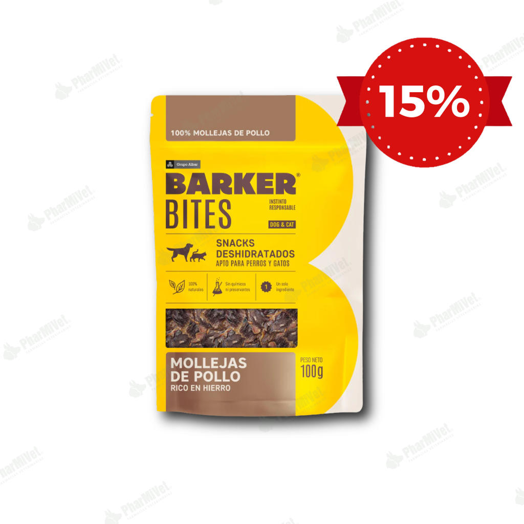 BARKER BITES MOLLEJAS DE POLLO X 100 GR