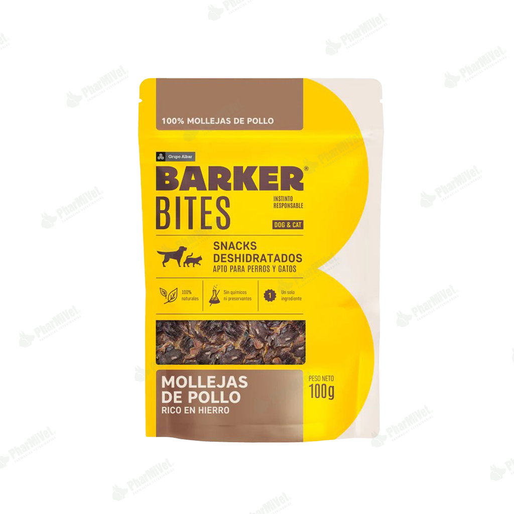 BARKER BITES MOLLEJAS DE POLLO X 100 GR