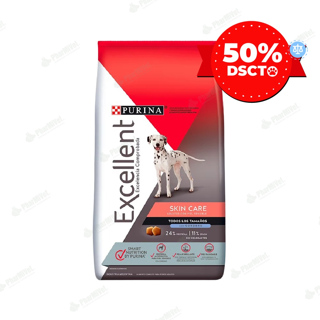 EXCELLENT ADULT DOG SKIN CARE X 3 KG