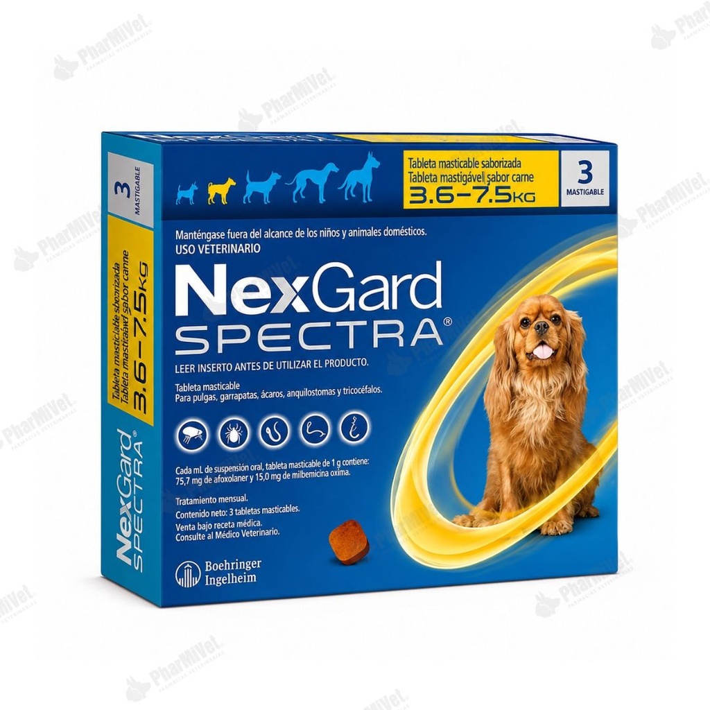 NEX GARD SPECTRA (S)  3.5-7.5 KG X 3 TAB