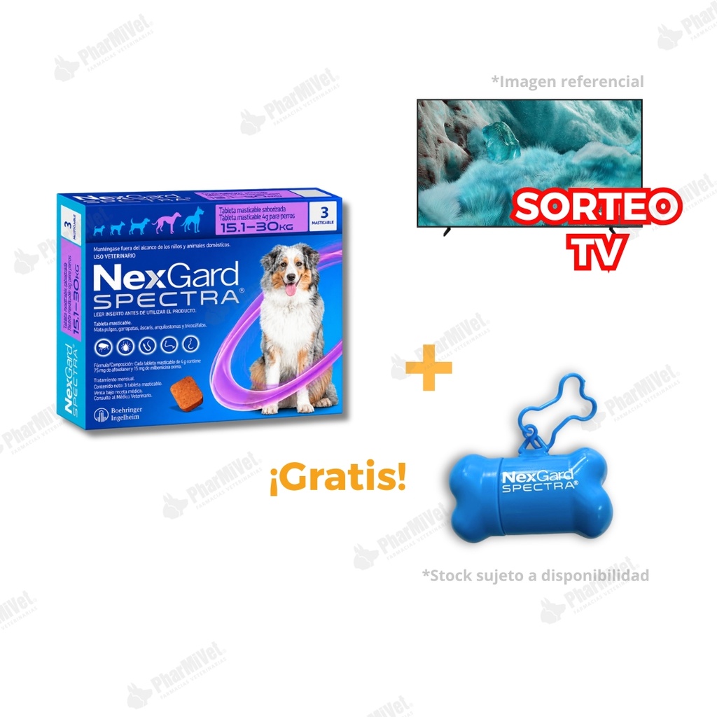 NEX GARD SPECTRA (L) 15.1-30 KG X 3 TAB