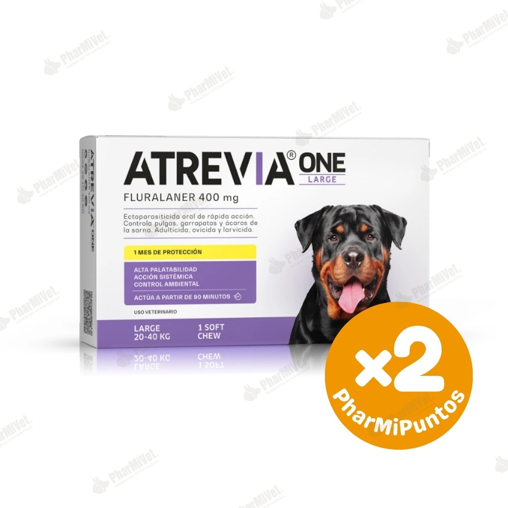 ATREVIA ONE LARGE DE 20 - 40 KG X 1 TAB