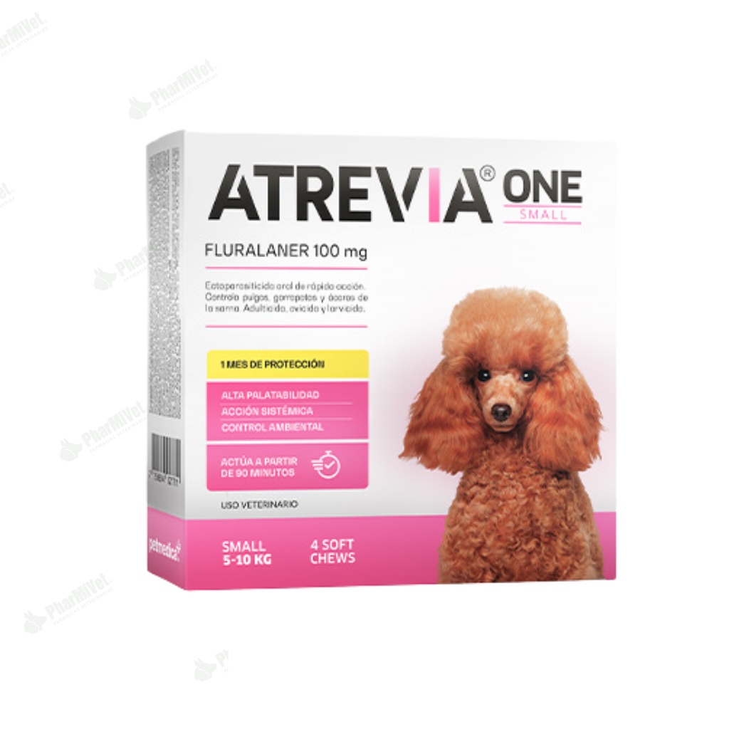 ATREVIA ONE SMALL DE 4.5 - 10 KG X 4 TAB