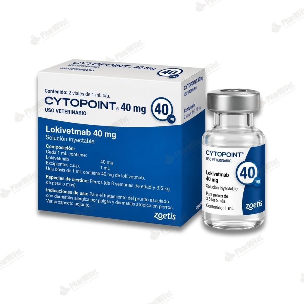 CYTOPOINT 40 MG  2 VIALES X 1 ML