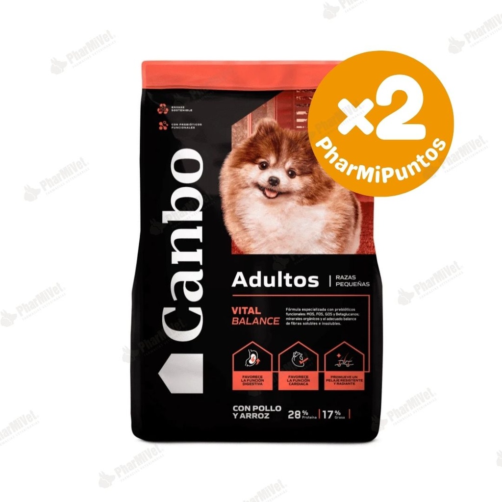 CANBO BALANCE POLLO ARROZ ADULTO RZ PEQUEÑA X 3 KG