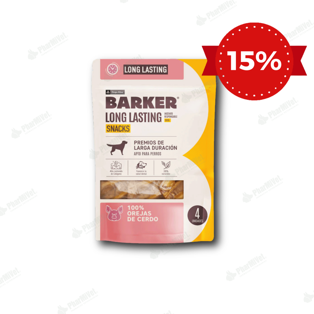BARKER LONG LASTING OREJAS DE CERDO X 4 UN