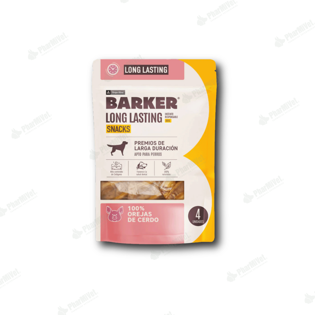 BARKER LONG LASTING OREJAS DE CERDO X 4 UN