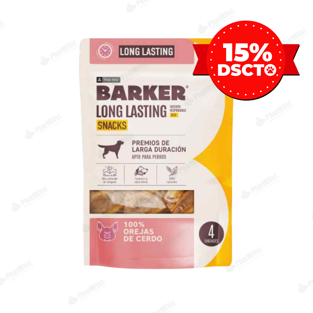 BARKER LONG LASTING OREJAS DE CERDO X 4 UN