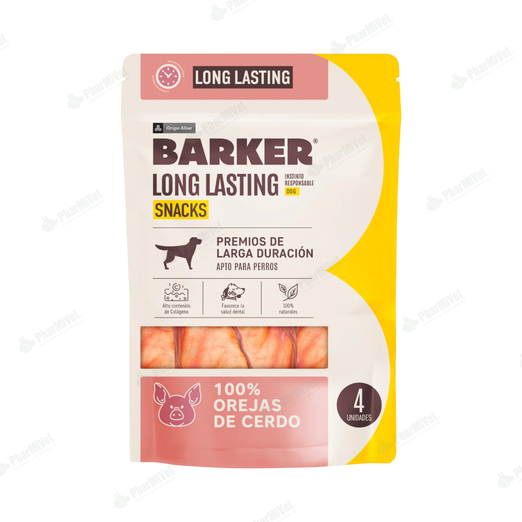 BARKER LONG LASTING OREJAS DE CERDO X 4 UN