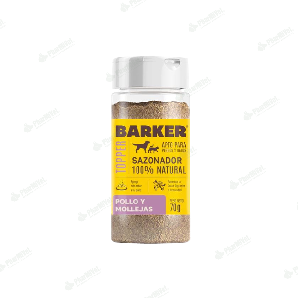 SAZONADOR BARKER POLLO Y MOLLEJAS X 70 GR