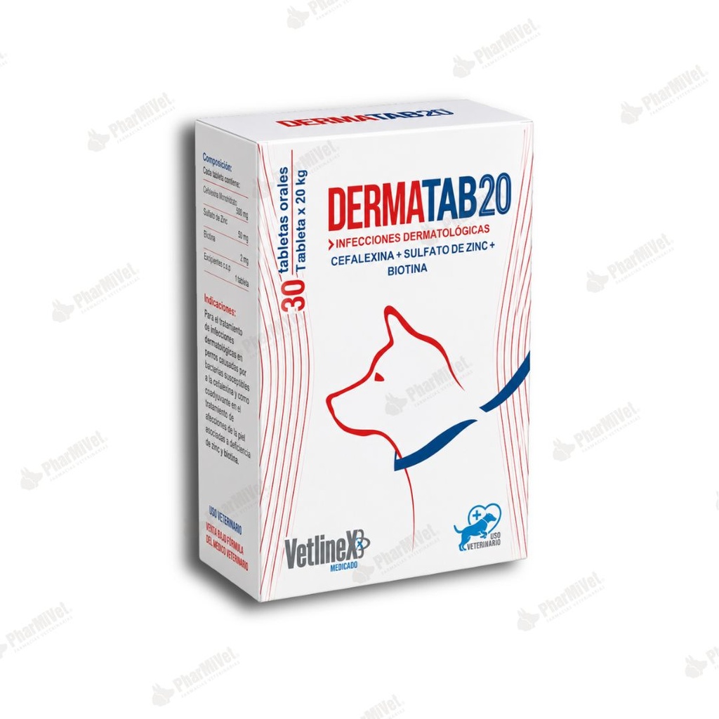 DERMA TAB-20 MG X 30 TB
