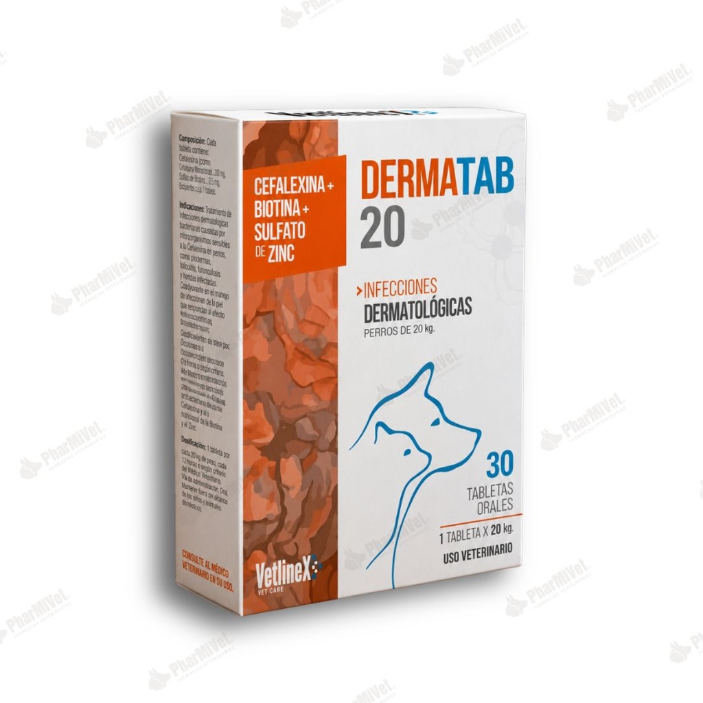 DERMA TAB-20 MG X 30 TB