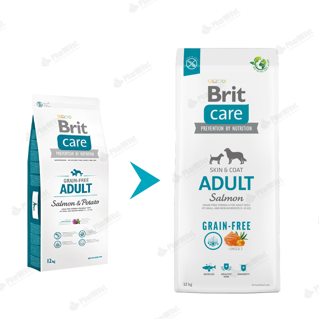 BRIT CARE ADULT SMALL &amp; MEDIUM BREED SALMON-POTATO X 12 KG