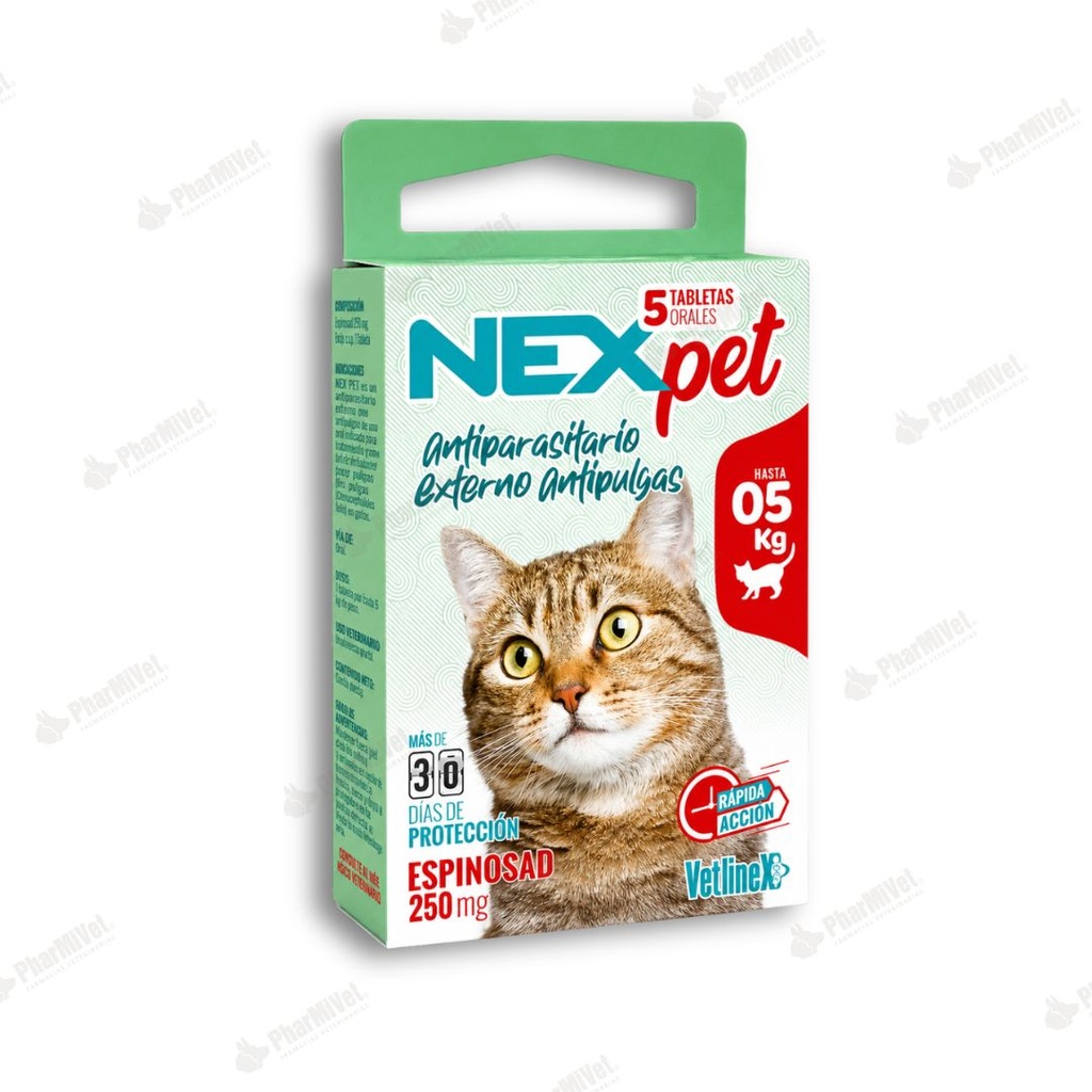 NEXPET GATO X 5 TAB 2.5-5 kg