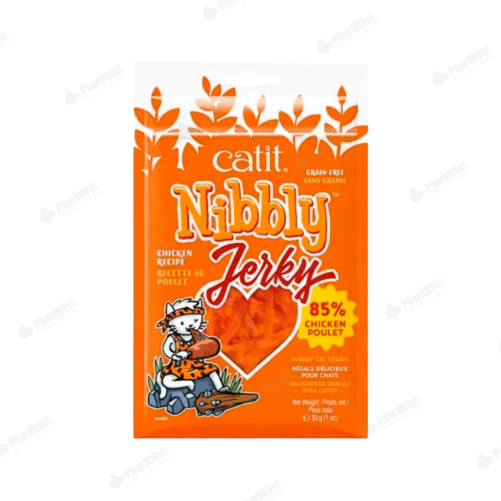 CAT IT NIBBLY JERKY POLLO 30GR
