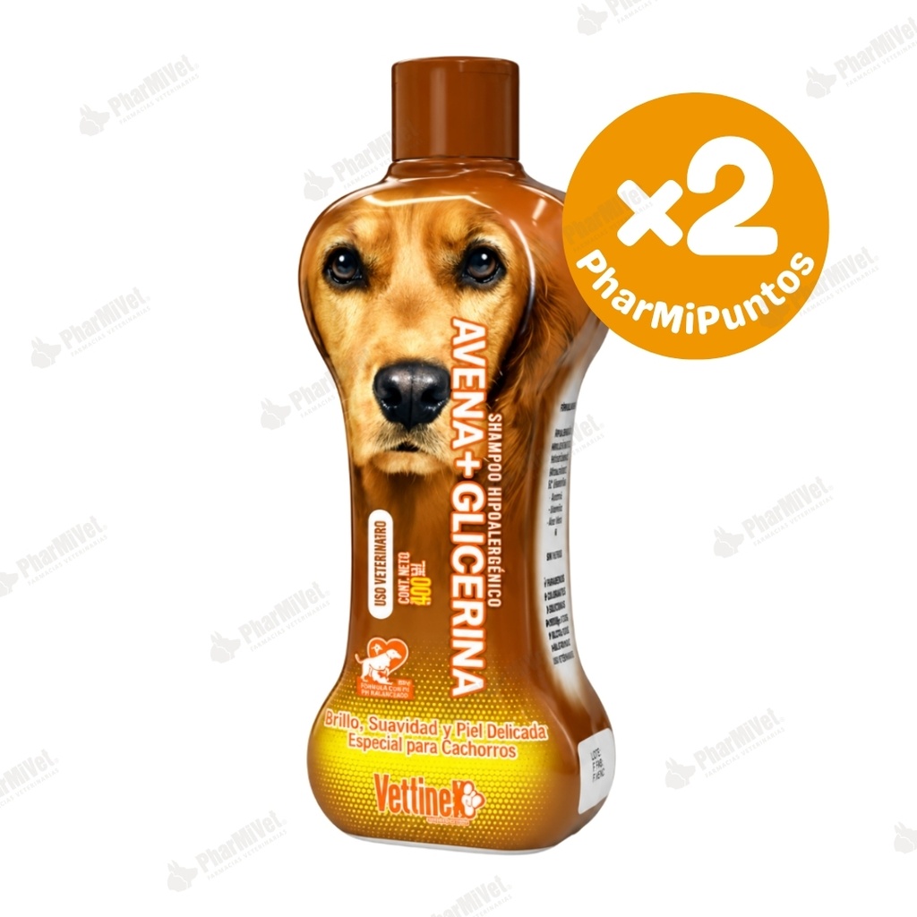 SHAMPOO AVENA+GLICERINA VETLINEX X 500 ML