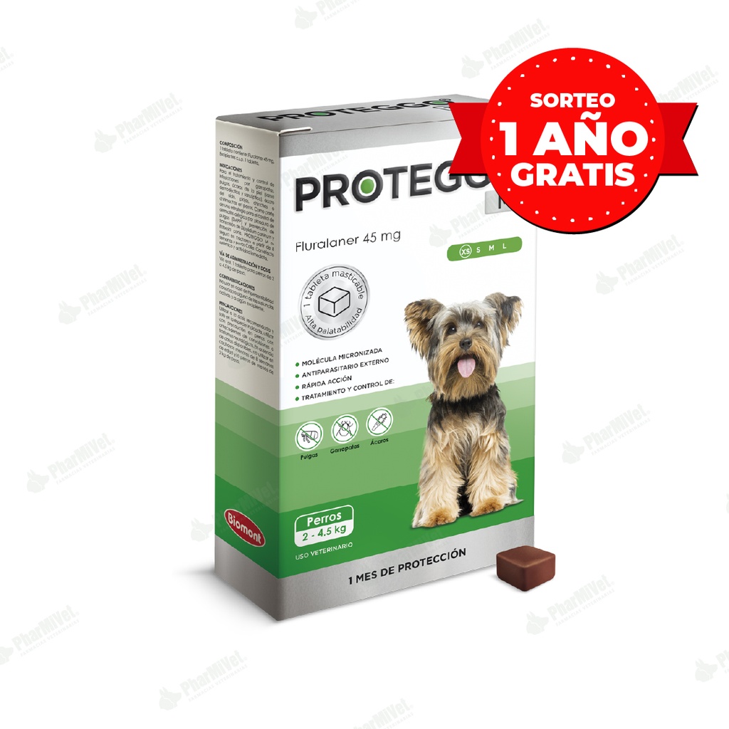 PROTEGGO 1M 45MG DE 2 - 4.5 KG