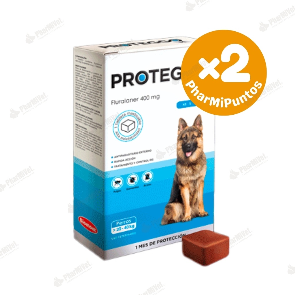 PROTEGGO 1M 400 MG DE 20 - 40 KG