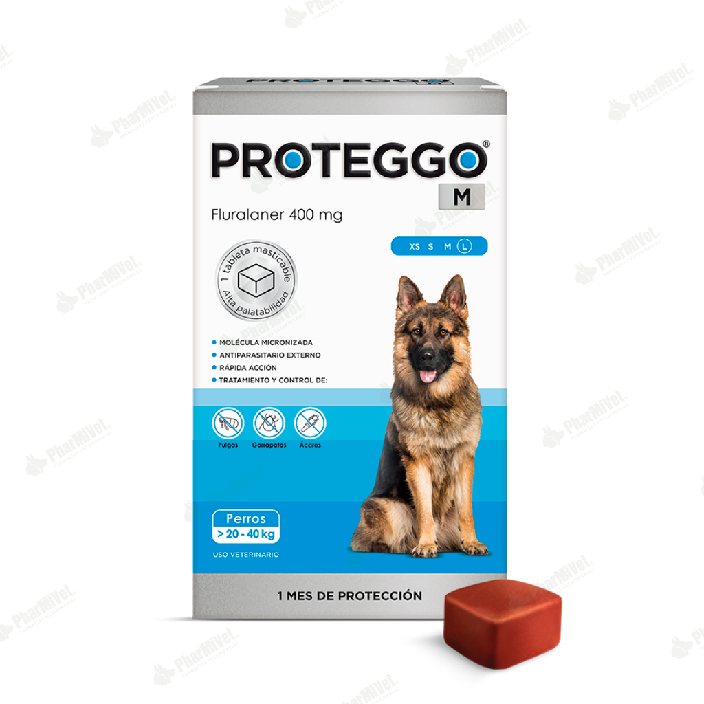 PROTEGGO 1M 400 MG DE 20 - 40 KG