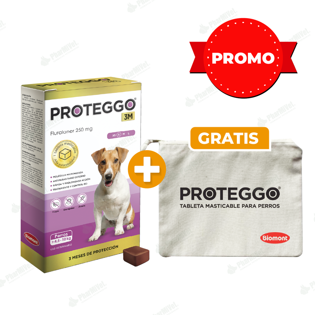 PROTEGGO 3M 250 MG DE 4.5 -10 KG
