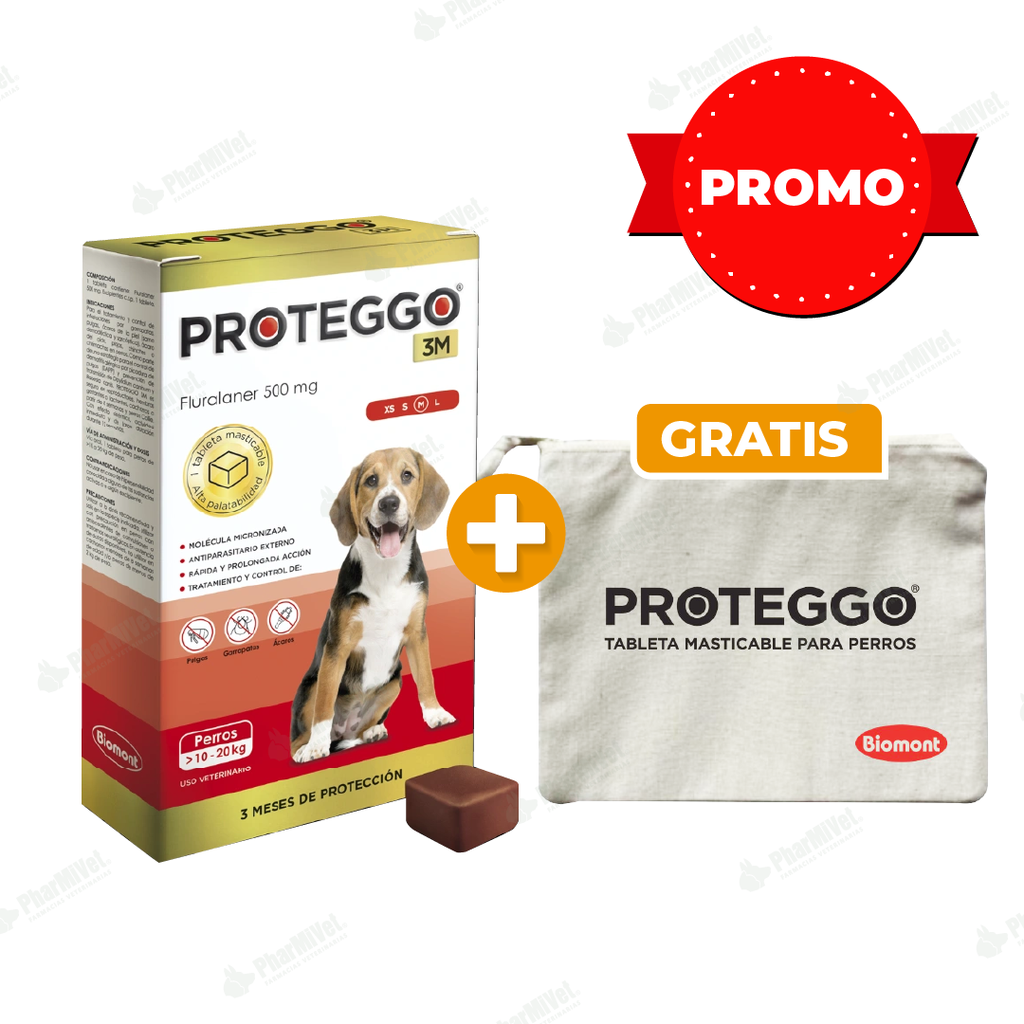 PROTEGGO 3M 500 MG DE 10 -20 KG