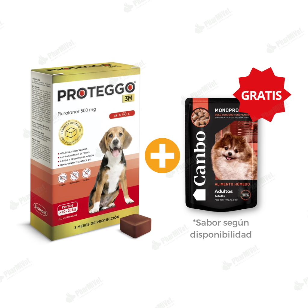 PROTEGGO 3M 500 MG DE 10 -20 KG