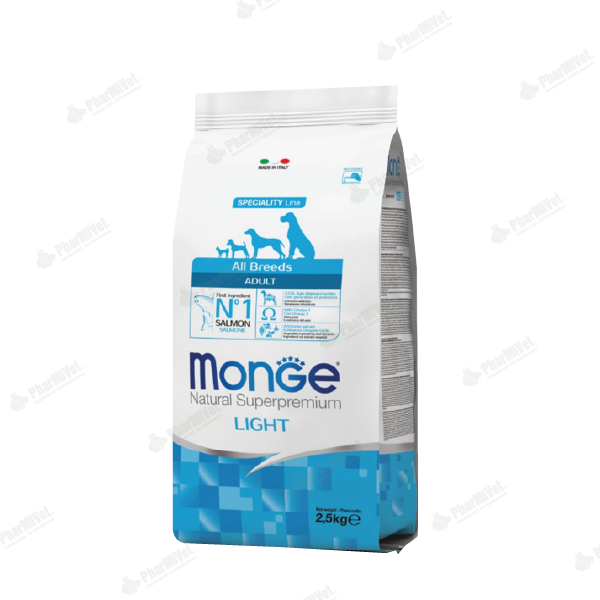 MONGE CANINE ADULT SALMON LIGHT 12 KG