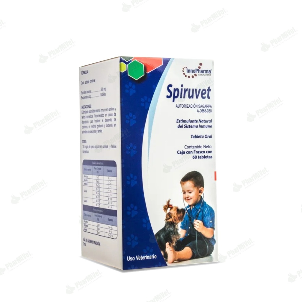 SPIRUVET TABLETAS