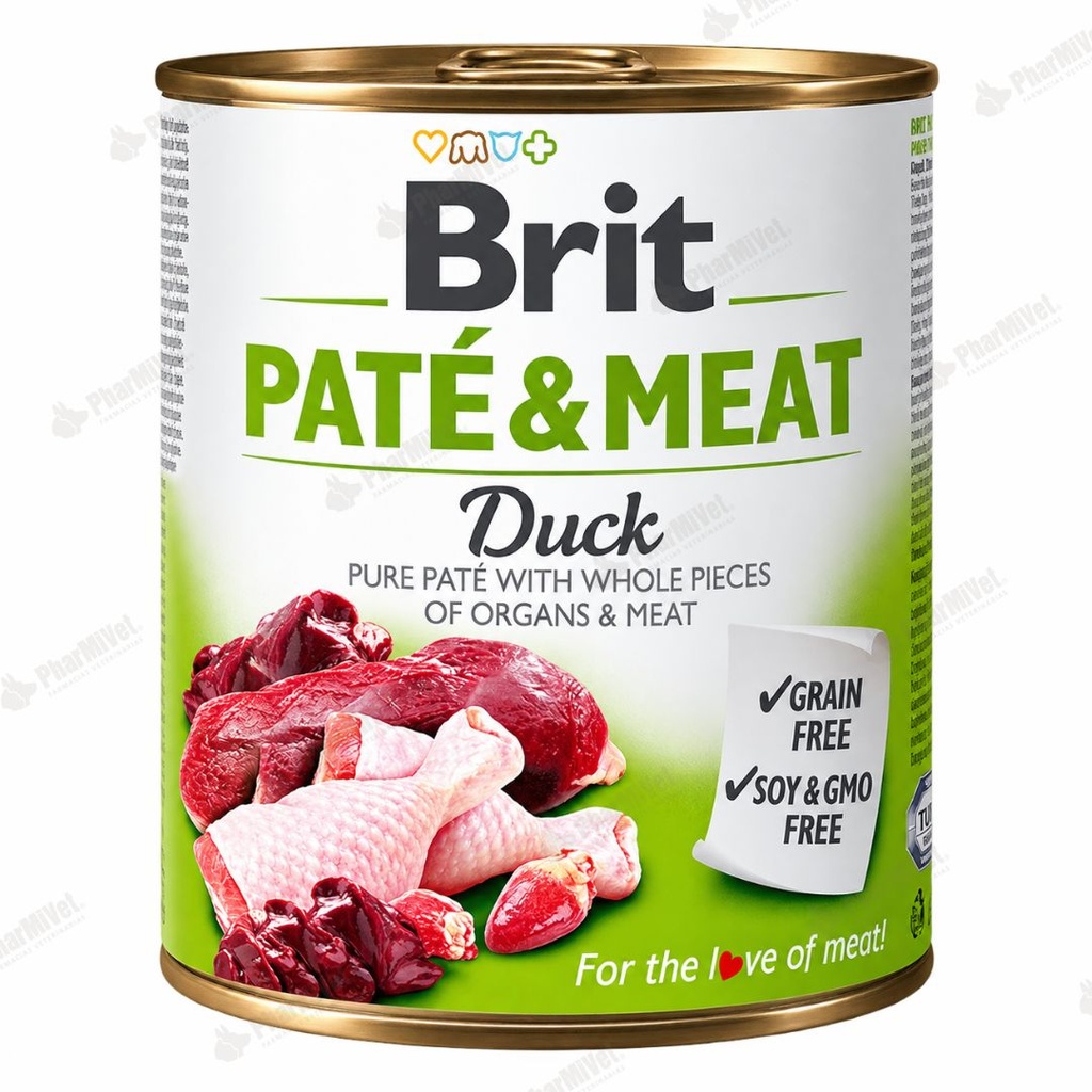 BRIT PATE &amp; MEAT DUCK X 800 GR