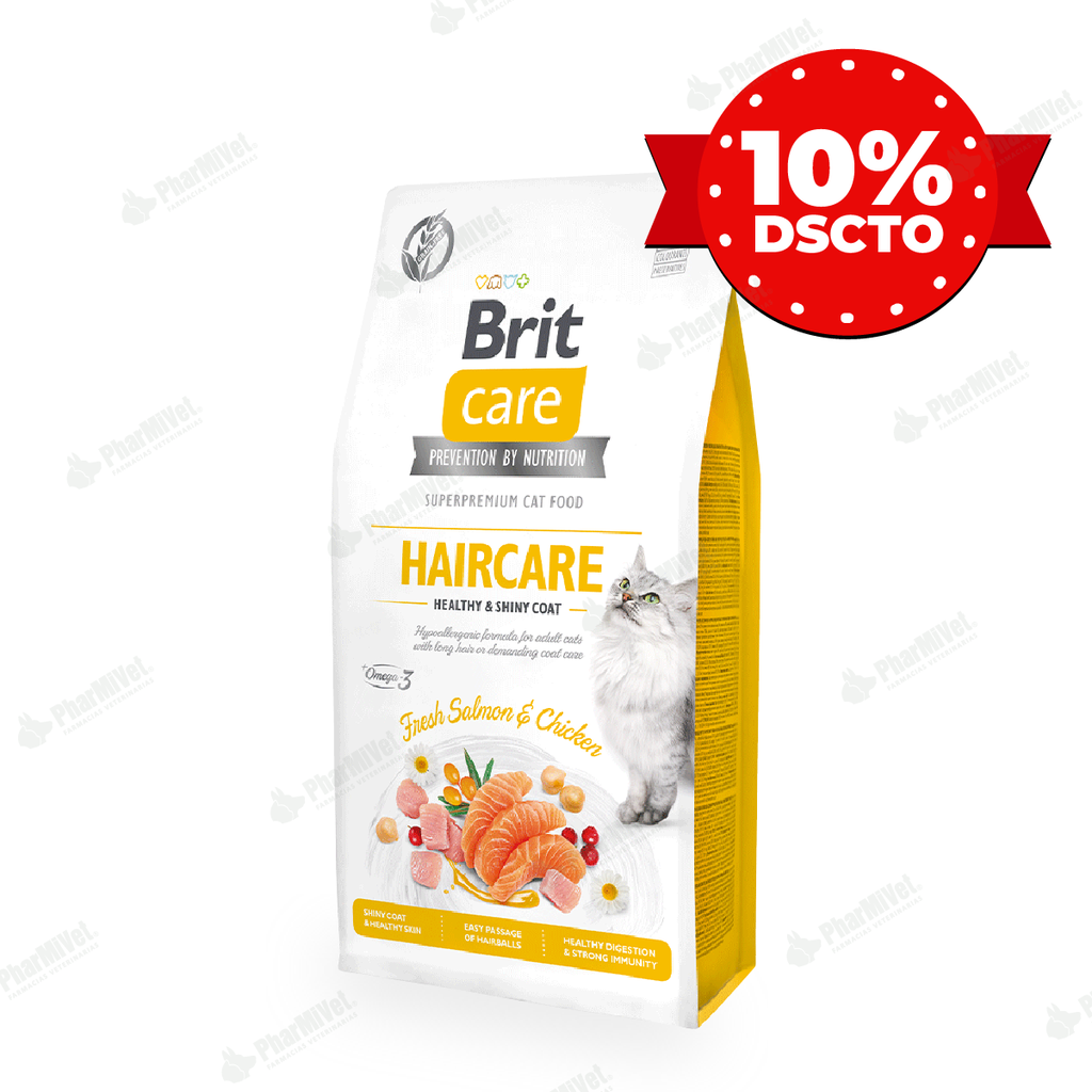 BRIT CARE CAT HAIRCARE HEALT &amp; SHINY COAT X 7 KG