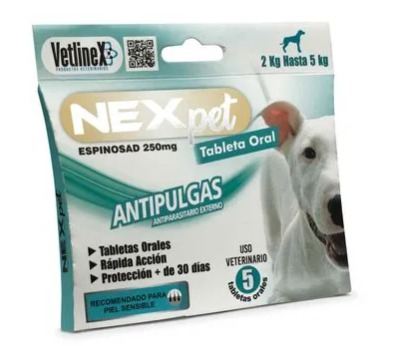 NEXPET PERRO 2-5 KG X 5 TAB