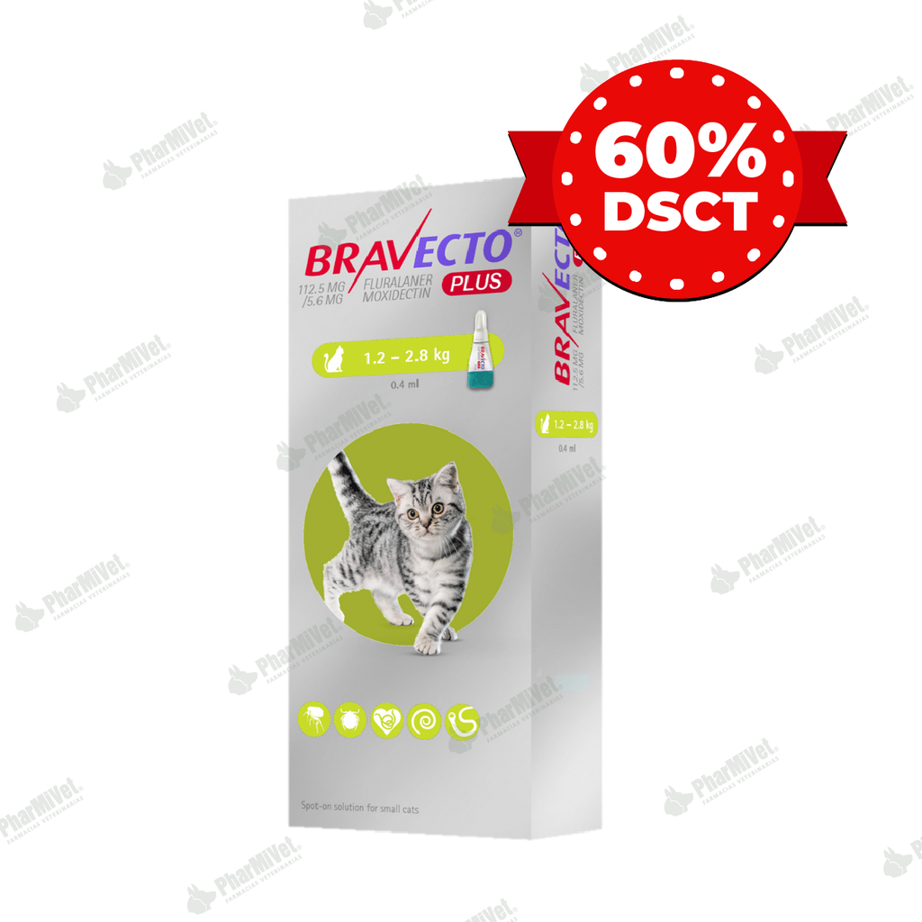 BRAVECTO PLUS CAT 112.5 MG (1.2 - 2.8 KG)