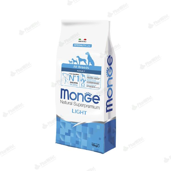 MONGE CANINE ADULT SALMON LIGHT 2.5 KG