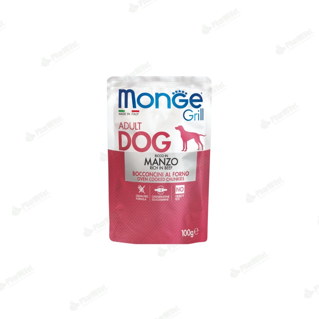MONGE CANINE GRILL RES SOBRE X 100 GR(1084)