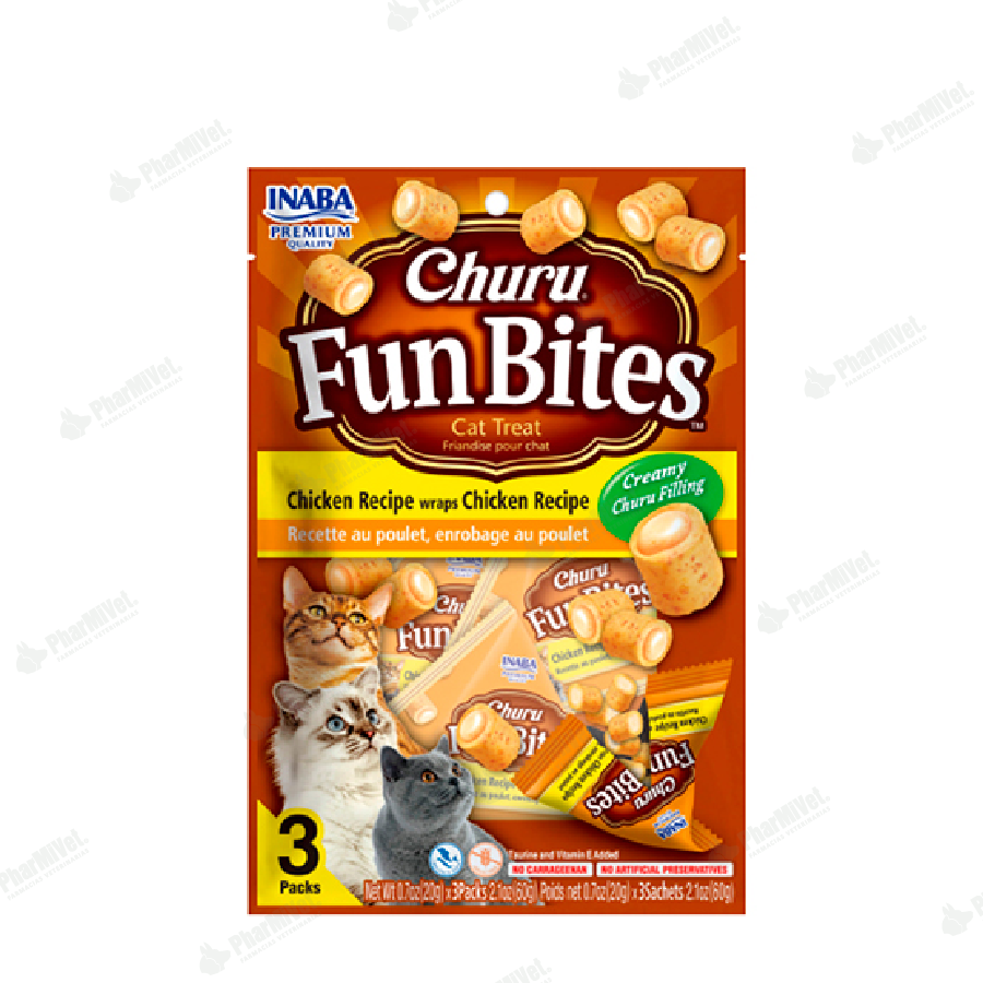 FUN BITES CAT CHICKEN 20 GR X 3 (743)